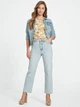 Футболка короткая женская Guess 371403656 XS Бежевая (1159791646) - изображение 3