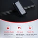 Міні диктофон цифровий акумуляторний Sttwunake A50 +, SD до 128 Gb, 20 днів запису, магніт (100313) - зображення 4
