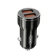 Автомобільний зарядний пристрій (адаптер) 2в1 XO CC48 2USB / 2.4A + Micro black - зображення 2