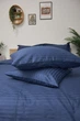 Комплект постельного белья Moon&Star Семейный 160х220х2 см Delfi Blue Satin Stripe (MS-820000520) - изображение 2