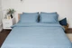 Комплект постельного белья Moon&Star Полуторный 143х210 см Ultramarine Satin Stripe (MS-820000680) - изображение 1