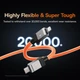 Кабель для швидкого заряджання телефону Baseus CoolPlay Series Type-C to Lightning |2m, 5A, 20W, PD| Помаранчевий - зображення 5