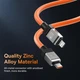 Кабель для швидкого заряджання телефону Baseus CoolPlay Series Type-C to Lightning |2m, 5A, 20W, PD| Помаранчевий - зображення 6