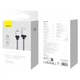 Кабель для швидкого заряджання ноутбука телефону Baseus CoolPlay Series USB-A до Type-C |2m, 5A, 100W, PD| Чорний - зображення 9