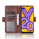 Чехол-книжка с кармашками Deexe Wallet Stand для VIVO Y20 (V2027) / Y12s - Brown - изображение 4