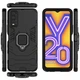 Чохол з підставкою Deexe Hybrid Case для VIVO Y20 (V2027) / Y12s - Black - зображення 6