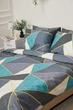 Комплект постельного белья Moon&Star King Size 220x240 см наволочки 2х70х70 см Triangles Микросатин Premium (MS-820001460) - изображение 4