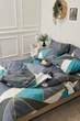 Комплект постельного белья Moon&Star King Size 220x240 см наволочки 2х70х70 см Triangles Микросатин Premium (MS-820001460) - изображение 12