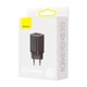 Сетевое зарядное устройство 30W на 2 выхода BASEUS Super Si Pro Quick Charger (Type-C, USB, 30W). Black - изображение 10