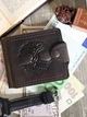 Зажим для денег Turtle Comfort Дерево жизни с отделением для монет кожа crazy hours 9.8х8.3 см Темно-коричневый - изображение 1
