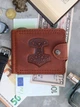 Зажим для денег Turtle Comfort Молот Тора кожа crazy hours 9.8х8.3 см Коричневый - изображение 6