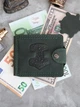 Зажим для денег Turtle Comfort Молот Тора кожа crazy hours 9.8х8.3 см Зеленый - изображение 5