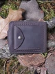 Зажим для денег Turtle Comfort Молот Тора с отделением для монет кожа crazy hours 9.8х8.3 см Коричневый - изображение 4