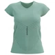 Спортивная компрессионная женская футболка Compressport Performance SS Tshirt W, Creme De Menthe/Papaya Punch, XS - изображение 1