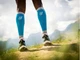 Гетры компрессионные Compressport R2 3.0, T1, обхват 30-34 см, сине-серые - изображение 2