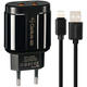 Сетевое зарядное устройство Gelius Pro Avangard GP-HC06 2USB 2.4A + кабель iPhone X Black - изображение 1