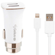 Автомобильное зарядное устройство Gelius Pro Apollo GP-CC01 3.1A с кабелем Apple Lightning White - изображение 1