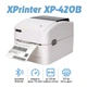 Термопринтер для печати этикеток Xprinter XP-420B + Bluetooth белый - изображение 1