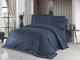 Постельное белье First Choice Deluxe Satin DARK 160х220 Novel Line Denim - изображение 1