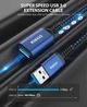 ​Кабель-подовжувач Nimaso USB 3.0 3м синій - зображення 3