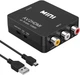 ​Конвертер AV на HDMI, RCA HDMI з додатковим живленням USB чорний (AV2HDMI) - зображення 1