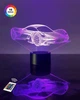 3D ночник "Автомобиль 34" (УВЕЛИЧЕННОЕ ИЗОБРАЖЕНИЕ) + пульт ДУ + сетевой адаптер+батарейки (3ААА) 3DTOYSLAMP - изображение 1