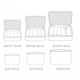 Набор дорожных органайзеров Laundry Pouch 3DTOYSLAMP Фуксия 000261973 - изображение 3