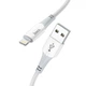 Кабель Hoco X70 USB to Lightning 1m білий - зображення 1