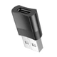 Адаптер перехідник Hoco UA17 USB to Type-C (F) чорний - зображення 1