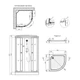 Душевой бокс Kroner KRP Enzo – WD.C.F.F. 90x90 см CV031573 - изображение 2