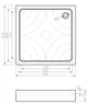 Душевой поддон KOLLER POOL Grace 90x90 квадратный - изображение 5