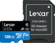 Карта памяти Lexar High-Performance 633x microSDXC 128GB Class 10 UHS-I A1 V30 U3 + SD адаптер (LSDMI128BB633A) - изображение 1