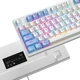 Механічна клавіатура Zifriend ZA981 (98 клавіш, USB Type-C, White/Blue) - зображення 3