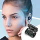 Беспроводные наушники M10 с микрофоном и док станцией-кейсом Black v2 - изображение 5