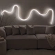 Светодиодная неоновая лента диодная гибкий неон дюралайт 5 м 480 led белая Blachere (Франция) гибкая уличная для декора интерьера и вывески от сети 220в - изображение 9