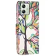 Чохол з малюнком Deexe Color Wallet для Motorola Moto G54 / G54 Power - Life Tree - зображення 3