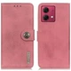 Чохол-книжка із застібкою KHAZNEH Wallet Cover для Motorola Moto G84 - Pink - зображення 1