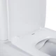 Унітаз Nando напольний Rimless 620х345х800 мм із сидінням Slim Duroplast/ Soft-close/ Quick relase White Qtap - зображення 6