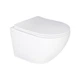 Унітаз підвісний Qtap Jay Ultra Quiet сидіння Slim Duroplast/ Soft-close/ Quick relase 485х360х320 мм WHITE - изображение 1