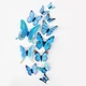 Метелики для декору 12 штук 3D Butterflies Blue - зображення 1