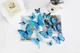 Метелики для декору 12 штук 3D Butterflies Blue - зображення 2