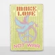 Дерев'яний постер Make love not war А5 - зображення 6
