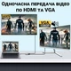 4в1: мультифункциональный адаптер для ноутбука USB Type-C хаб Addap MH-02: HDMI + VGA + USB 3,0 + USB-C PD (7768) - изображение 6