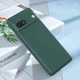 Силіконовий чохол для Google Pixel 7a (з мікрофіброю всередині) зелений - зображення 2