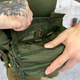 Нагрудная Сумка Frein с системой Molle / Вместительный однолямный Рюкзак Cordura олива 23,5х6х12 см - изображение 4