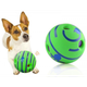 Игрушка для собак Wobble Wag Giggle Хихикающий мяч интерактивный для всех пород 14см Зеленый - изображение 1