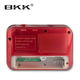 Радиоприёмник с FM USB MicroSD BKK радио на аккумуляторе 18650 Красный - изображение 3