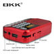 Радиоприёмник с FM USB MicroSD BKK радио на аккумуляторе 18650 Красный - изображение 5