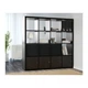 Стелаж 4х4 ящика IKEA KALLAX чорно-коричневий 102.758.62 - зображення 3