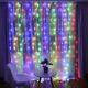 Гирлянда штора Водопад светодиодная Hit 3х1.5 метра 300 LED Разноцветный - изображение 2